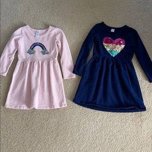 Carter’s flippy sequin dresses - set of 2